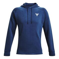 Толстовка Men&apos;s Under Armour Project Rock Charged Cotton Fleece Breathable Sports Blue, синий