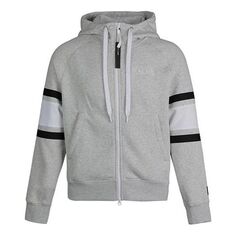 Куртка Nike Air Full-length zipper Cardigan Fleece Lined Hooded Jacket Gray, серый