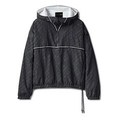 Куртка adidas originals x alexander wang Unisex Half Zipper Hooded Jacket Black, черный