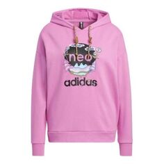 Толстовка (WMNS) adidas Utility Hoodie &apos;Pure Lilac&apos;, сиреневый