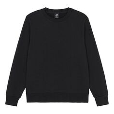 Толстовка New Balance Solid Color Round Neck Sports Pullover Black, черный