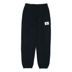 Спортивные штаны (WMNS) Air Jordan Essentials Solid Color Elastic Waistband Knit Sports Pants/Trousers/Joggers Black, черный Nike