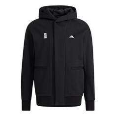 Куртка adidas Logo Sports Hooded Jacket Black, черный