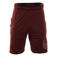 Шорты Nike Dri Fit Emboss Training Shorts &apos;Dark Red&apos;, красный