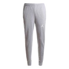 Спортивные штаны Air Jordan Flight Lite Cuffed Casual Sports Bundle Feet Long Pants Gray, серый Nike