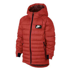 Куртка (PS) Nike Logo Hooded Down Jacket &apos;Red&apos;, красный
