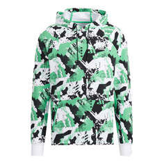 Толстовка adidas Snw Gfx Hoody Funny Pattern Pullover Sports Couple Style Green, зеленый