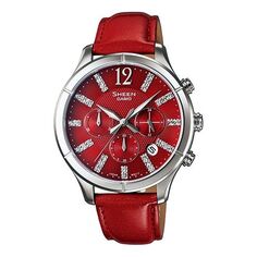 Часы CASIO Businesses SHE-5020L-4A White Red Analog, красный