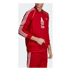 Куртка Men&apos;s adidas originals Zipper Sports Red Jacket, красный