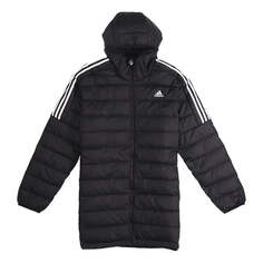 Пуховик adidas Logo Print Casual Cap Sports Down Jacket Men&apos;s Black, черный