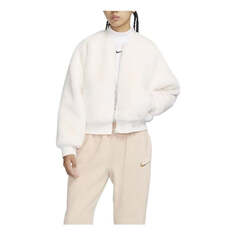 Куртка (WMNS) Nike sportswea Reversible Faux Fur Bomber Jacket &apos;Sail Sand&apos;, цвет sail/sand