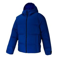 Пуховик adidas Full-length zipper Cardigan Sports Down Jacket Blue, синий