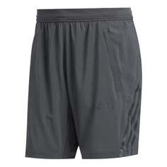 Шорты Men&apos;s adidas Logo Stripe Solid Color Gym Breathable Sports Shorts Gray, мультиколор
