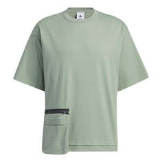 Футболка adidas originals Workwear Short Sleeve T-shirt &apos;Silver Green&apos;, зеленый
