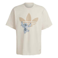Футболка Adidas Originals x Disney Crossover Cartoon T-Shirt &apos;White Beige&apos;, мультиколор