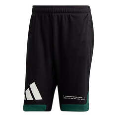 Шорты adidas M Pack Short Running Sports Logo Printing Training Breathable Shorts Black, черный