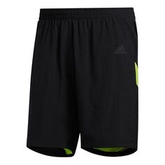Шорты adidas Own The Run Sho Running Sports Shorts Black Green, черный