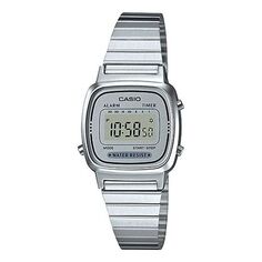 Часы CASIO STANDARD Vintage Dial Steel Link Band Quartz Waterproof Silver Digital, цвет silver