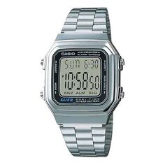 Часы Casio Retro Fashion Digital Watch &apos;Silver Black&apos;, цвет silver