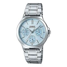 Часы Casio Dress Analog Watch &apos;Light Blue Silver&apos;, цвет silver