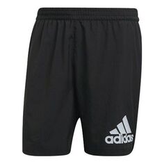 Шорты adidas Logo Printing Sports Running Shorts Black, черный