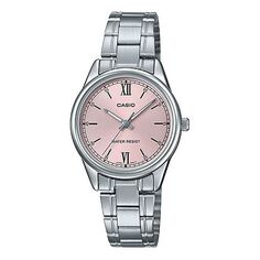 Часы CASIO Quartz Waterproof SilverPink Analog, розовый