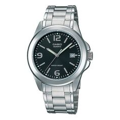 Часы Casio Standard Simplistic Steel Analog Watch &apos;Silver Black&apos;, черный