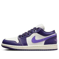 Кроссовки (WMNS) Air Jordan 1 Low &apos;Purple Sail&apos;, фиолетовый Nike