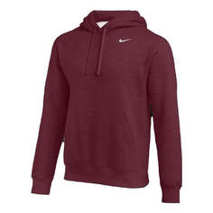 Толстовка Nike Team Club Pullover Hoodie &apos;Maroon&apos;, цвет tm dark maroon/white