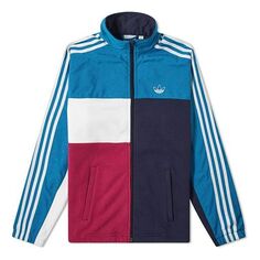 Куртка adidas originals Asymm Full-Zip Track Jacket &apos;Active Teal/Berry&apos;, синий