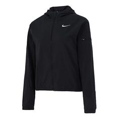 Куртка (WMNS) Nike Small Label Solid Color logo Hooded Jacket Black, черный
