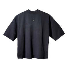 Футболка YEEZY Gap x Balenciaga Logo 3/4 Sleeve Tee &apos;Washed Black&apos;, черный