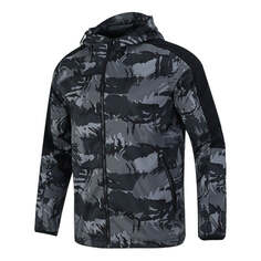 Куртка adidas Camouflage Sports hooded Casual Running Jacket Black, черный