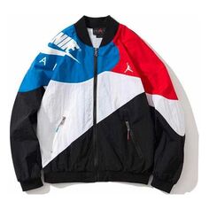 Куртка Air Jordan Legacy aj4 lightweight logo Printing Sports Splicing Jacket &apos;Usa&apos;, белый Nike