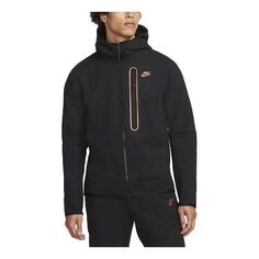 Куртка Men&apos;s Nike Sportswear Tech Logo Printing Sports Cap Jacket Black, черный