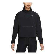 Куртка (WMNS) Nike Pro Dri-FIT Packable Training Sports Storage Simple Hooded Stand Collar Jacket Black, черный