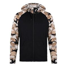 Куртка Men&apos;s Nike Camouflage Splicing Jacket Black, черный