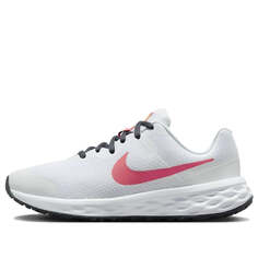 Кроссовки (GS) Nike Revolution 6 Road Running Shoes &apos;White Gridiron Orange Sea Coral&apos;, белый