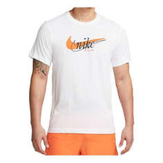 Футболка Nike Dri-FIT Running T-Shirt &apos;White&apos;, белый
