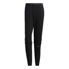 Брюки Men&apos;s adidas originals Solid Color Lacing Casual Joggers/Pants/Trousers Black, черный