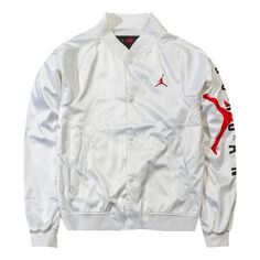 Куртка Air Jordan Jumpman Sports Jacket baseball uniform White, белый Nike
