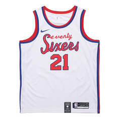 Майка Nike NBA Philadelphia 76ers Sixers Joel Embiid Swingman Jersey For Men White, белый