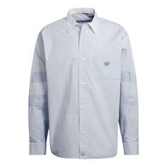 Рубашка adidas originals Casual Sports Long Sleeves Shirt Sky Blue, синий