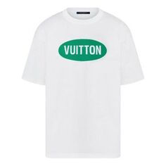 Футболка Men&apos;s LOUIS VUITTON SS22 Alphabet Pattern Printing Short Sleeve White T-Shirt, белый