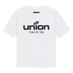 Футболка Fear of God Essentials FW21 Vintage Tee x Union LA &apos;White&apos;, белый