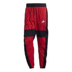 Спортивные штаны adidas M O Shape Pant Splicing Sports Bundle Feet Pants Red, черный