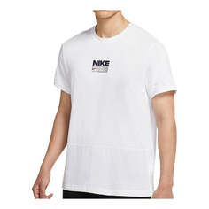 Футболка Nike Training Front Logo T-shirt &apos;White Navy&apos;, белый