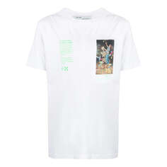 Футболка Men&apos;s OFF-WHITE FW22 Alphabet Character Printing Round Neck Short Sleeve White T-Shirt, белый
