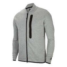 Куртка Nike Tech Fleece Long Sleeves Stand Collar Jacket Gray, серый