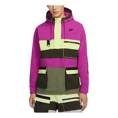 Куртка Nike Sportswear Multicolor Splicing Big Pocket Hooded Jacket Colorblock, цвет colorblock